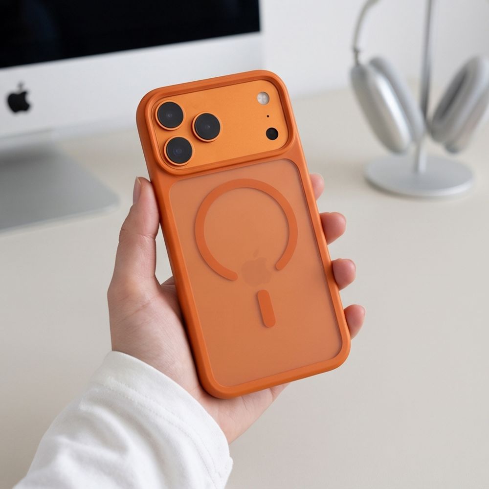 Tech Protect Magmat Magsafe Cc Iphone 17 Pro Max / 18 Pro Max Matte Cosmic Orange