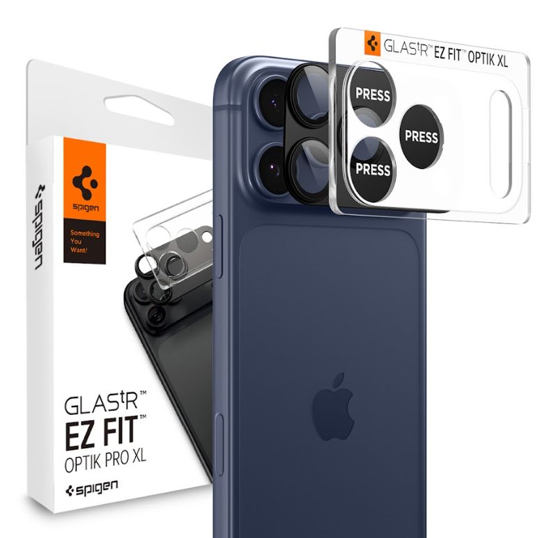 Kamera Beskyttelse Spigen Optik Pro Xl Glas.Tr ”Ez Fit” Camera Protector Iphone 17 Pro Sort