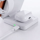 Tech Protect A56 3 I 1 Magnetisk Magsafe Trådløs Oplader 25 W Qi2.2 Hvid