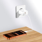 Tech Protect Nca45 W Gan 2 Port Netværksopladder Pd 45 W / Qc3.0 + Type C Kabel Hvid