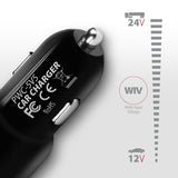 Axagon PWC-5V5 oplader til mobil enhed Mobiltelefon, Smartphone, Tablet, Universel Sort Cigartænder Hurtig opladning Automatisk