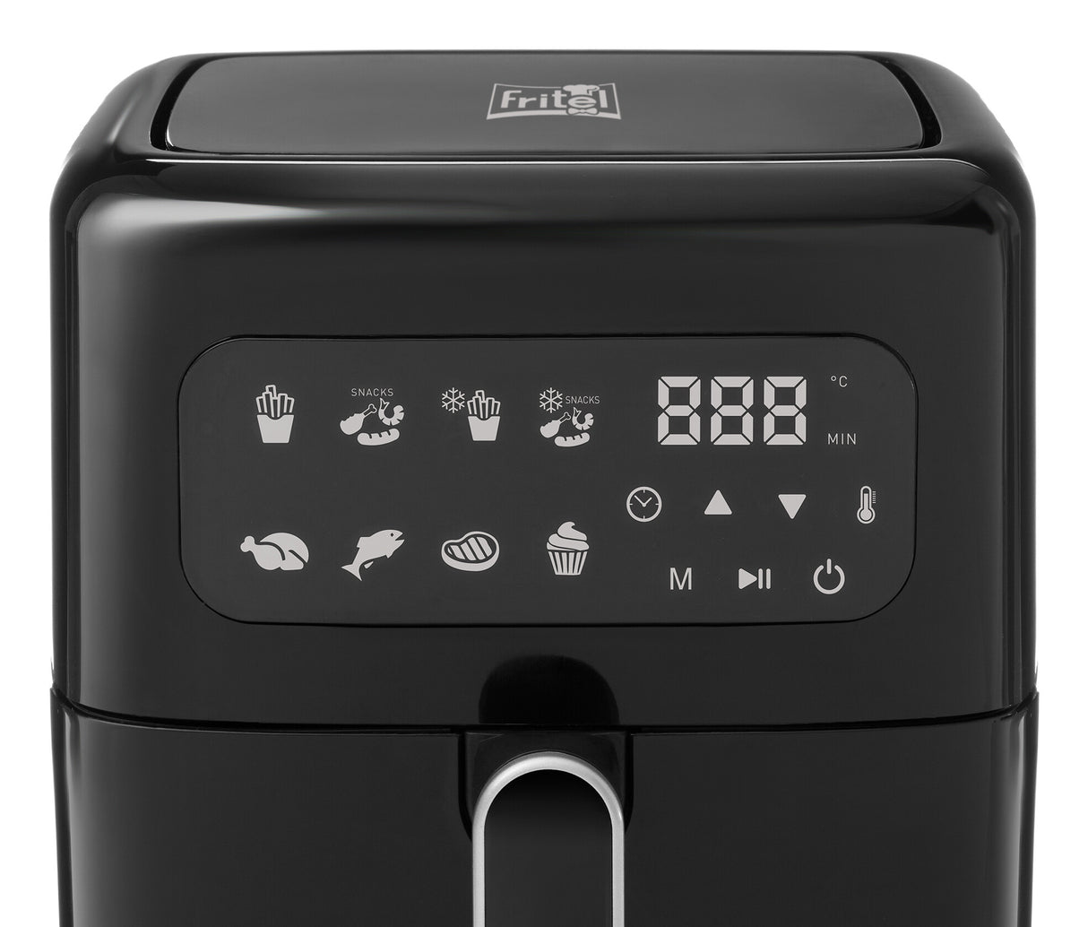 Fritel SnackTastic 4303 Enkelt 2,8 L Enkeltstående 1200 W Varmluftsteger Sort