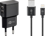 Goobay 44995 oplader til mobil enhed Universel Sort Vekselstrøm Indendørs