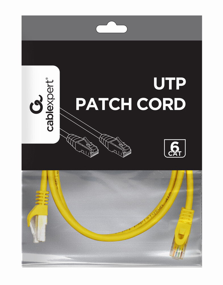 Gembird PP6U-1.5M/Y netværkskabel Gul 1,5 m Cat6 U/UTP (UTP) Rund
