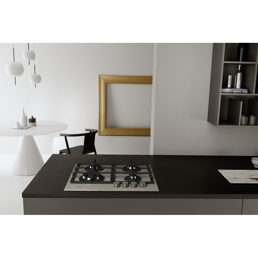 Whirlpool AKTL 629/S Sølv Indbygget Gaskomfur 4 zone(s)