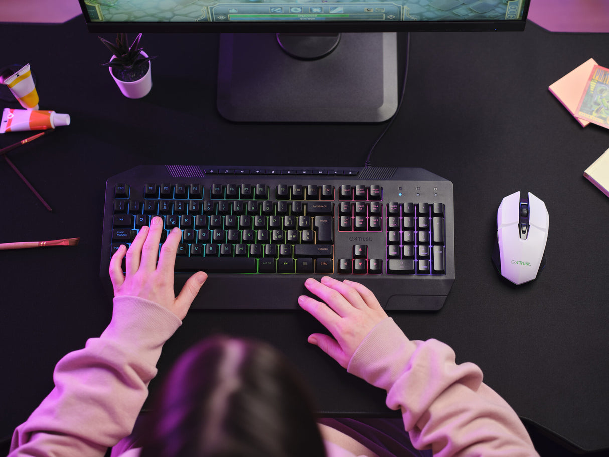 Trust GXT 110 FELOX mus Spil Højre hånd RF trådløst Optisk 4800 dpi