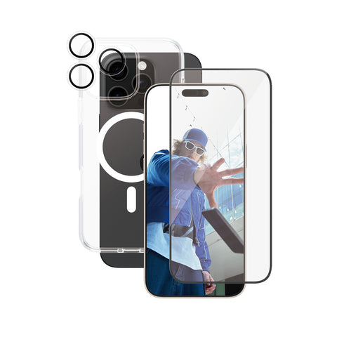 PanzerGlass CARE by ® Flagship 3-i-1 Pakke iPhone 16 Pro Max