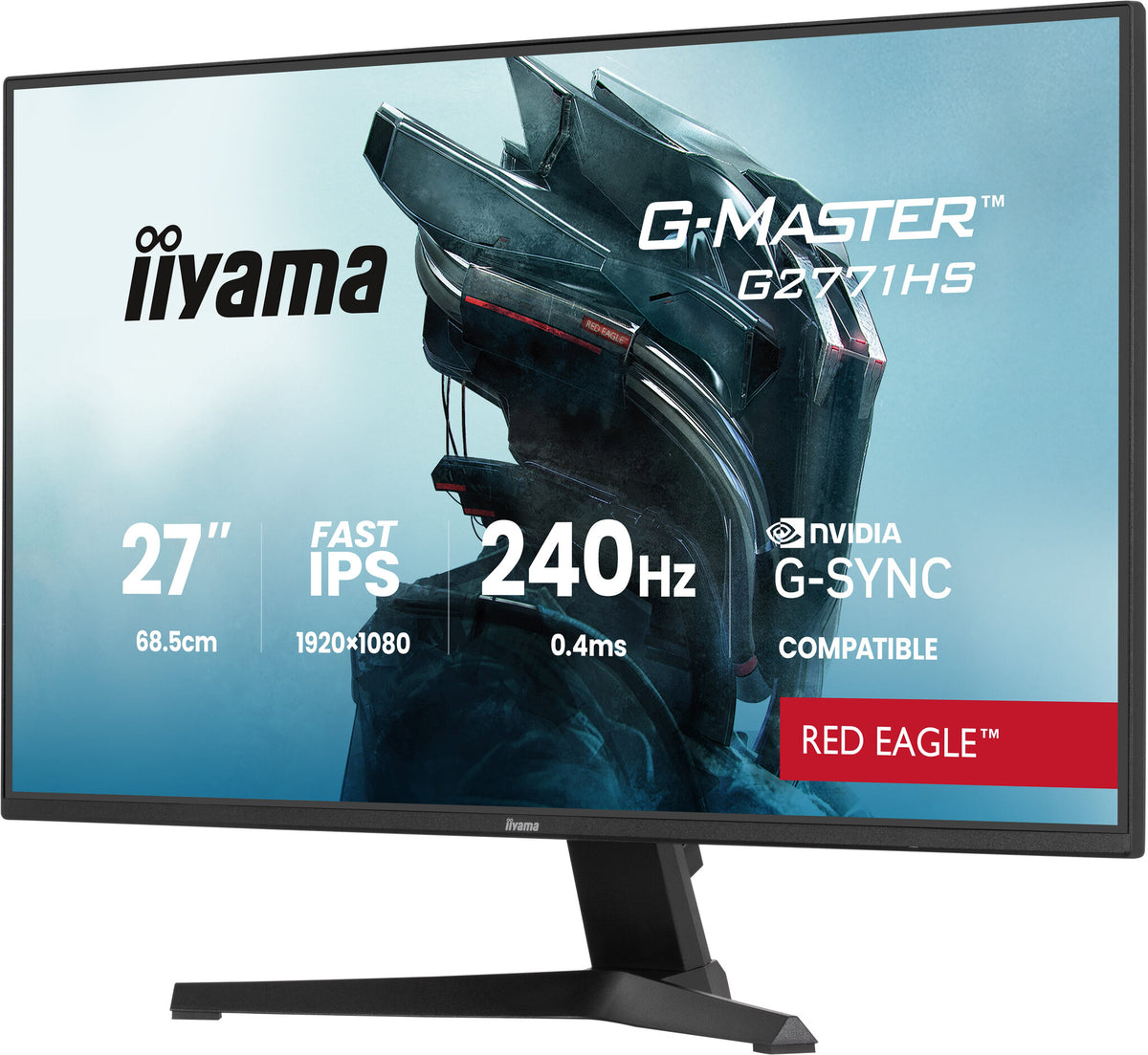 iiyama G-MASTER G2771HS-B1 computer monitor 68.6 cm (27") 1920 x 1080 pixels Full HD Black