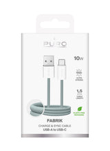 PURO PUCAC10WFABK415MTGRN USB-kabel USB 2.0 1,5 m USB A USB C Grøn