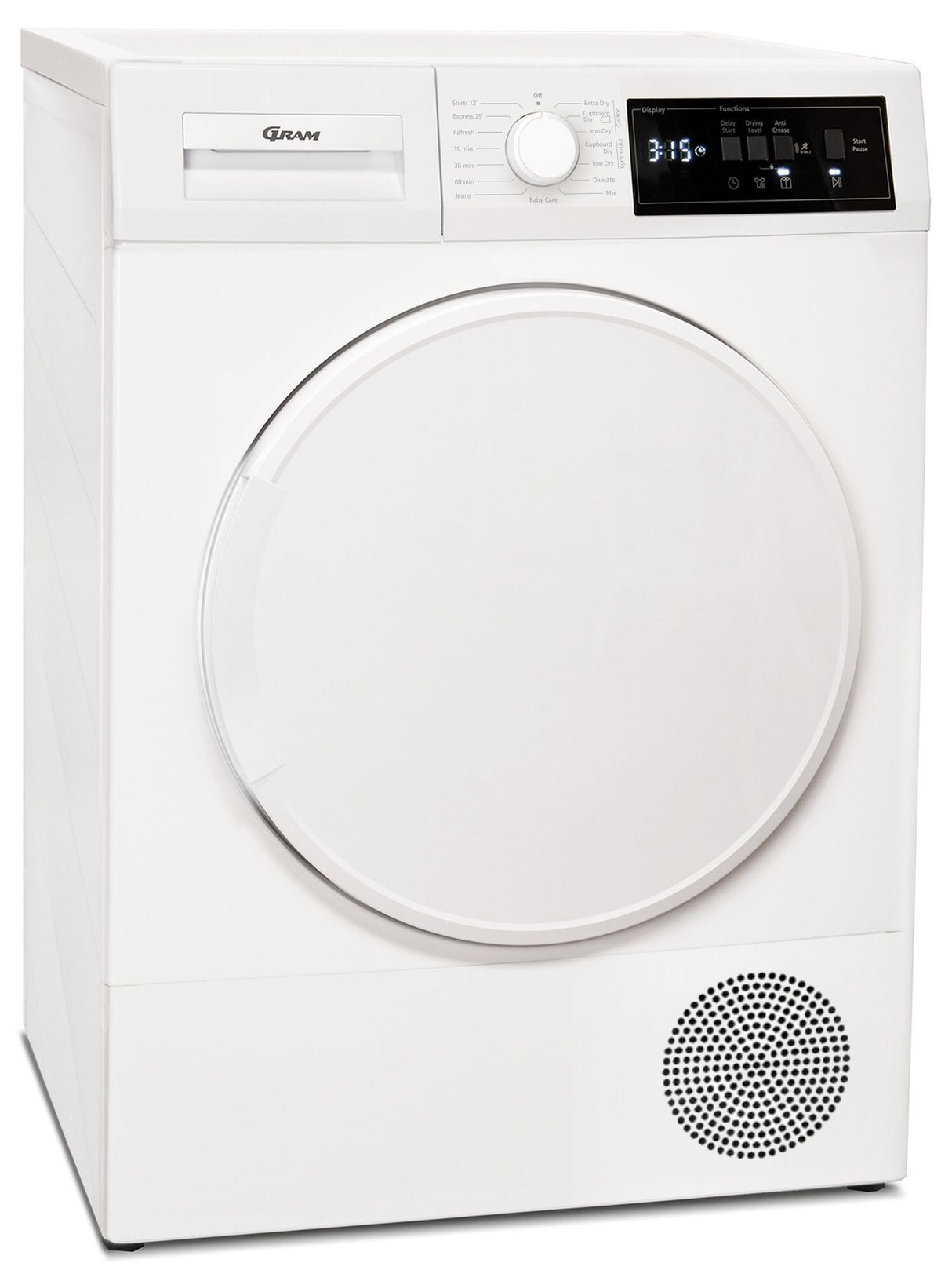 Gram TPS 7751-94 tørretumbler Fritstående Front-læsning 7 kg Hvid