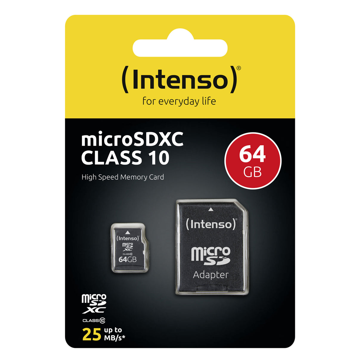 Intenso 64GB MicroSDHC MicroSDXC Klasse 10