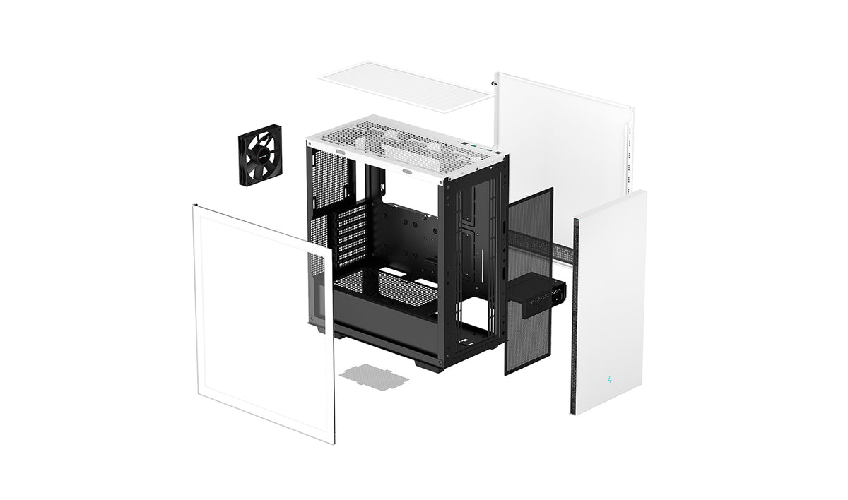 DeepCool CH510 WH Tower Udvidet ATX Hvid