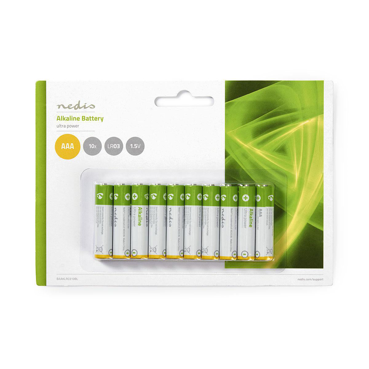 Nedis batteri AAA 10 stk