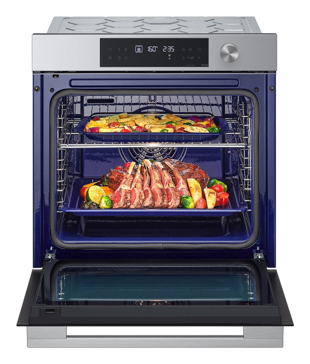 LG WSED7612S 76 L Sort, Rustfrit stål