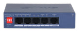 Dahua Technology CS4005-4ET1GT-36 netværksswitch Administreret L2 Gigabit Ethernet (10/100/1000) Strøm over Ethernet (PoE) Blå