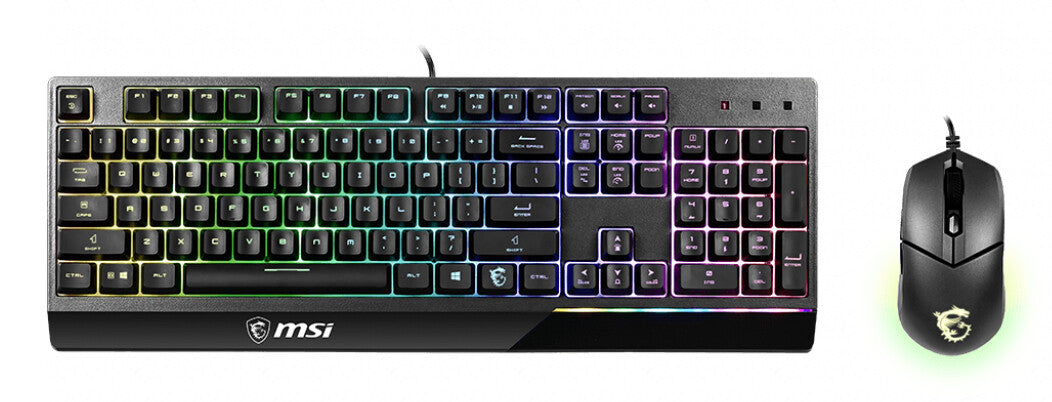 MSI VIGOR GK30 tastatur Mus inkluderet Spil USB QWERTY US engelsk Sort