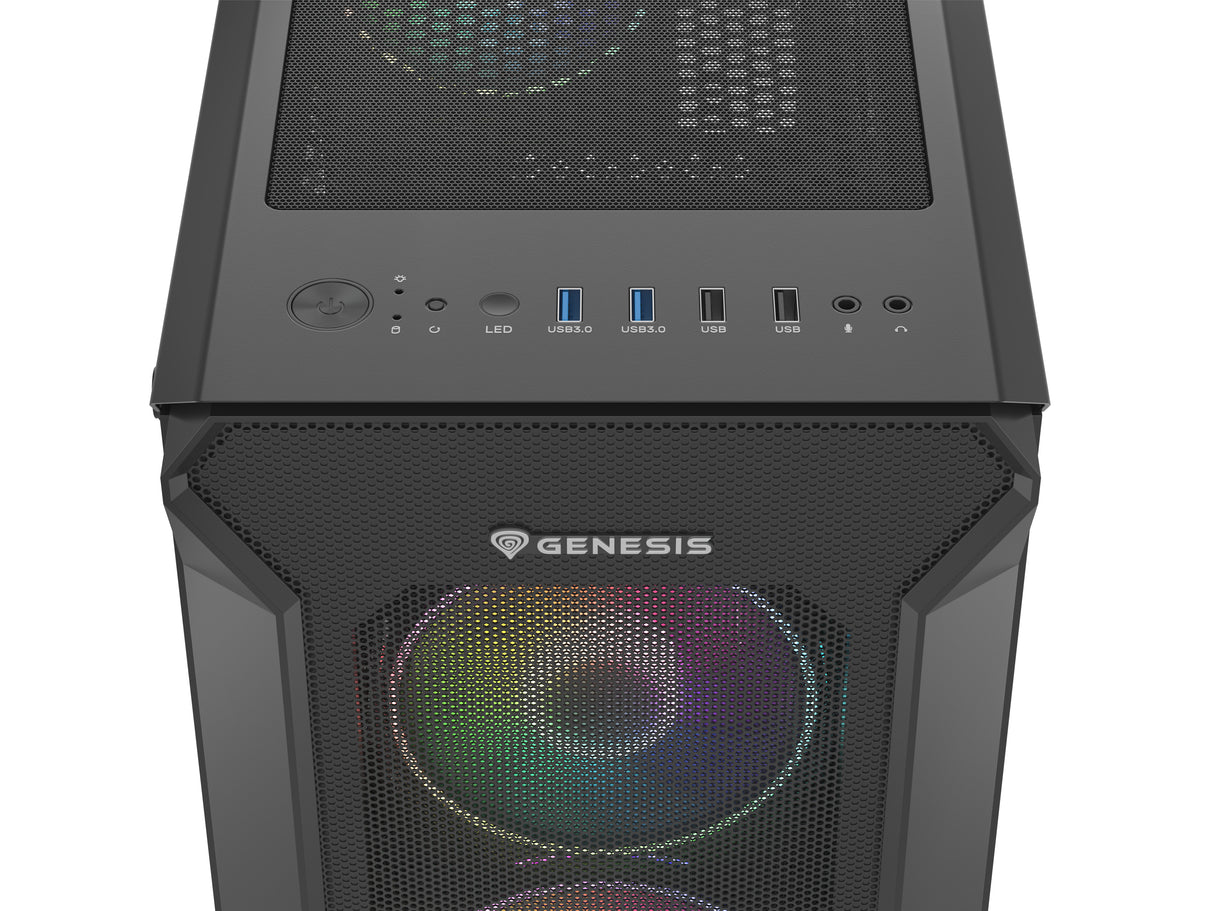 Genesis Irid 505 aRGB Tower ATX Sort