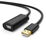 Ugreen 10321 USB-kabel USB 2.0 10 m USB A Sort