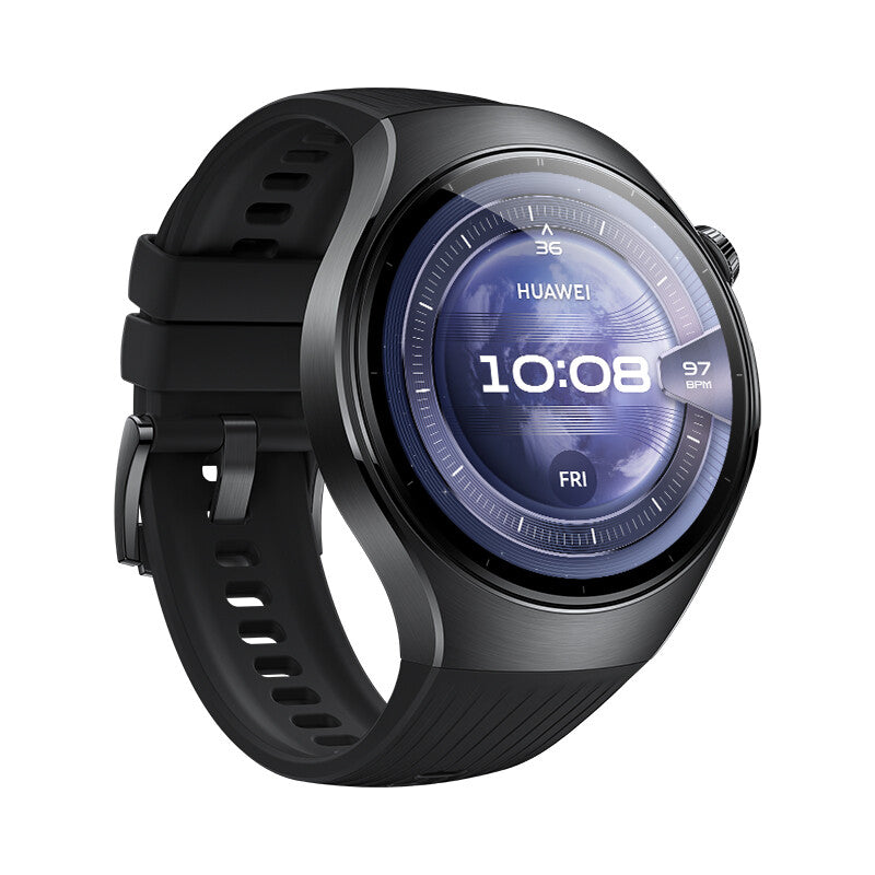 Huawei WATCH 5 3,81 cm (1.5") AMOLED 46 mm Digital 466 x 466 pixel Berøringsskærm Sort Wi-Fi GPS (satellit)