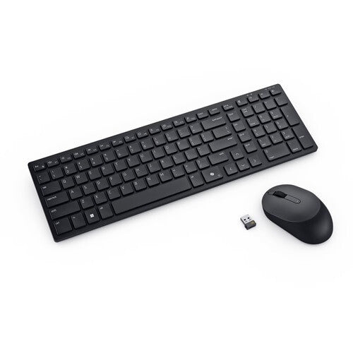 DELL KM555 tastatur Mus inkluderet Universel RF trådløs + Bluetooth QWERTY Russisk Sort