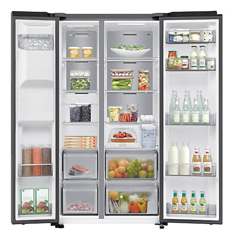 Samsung RS70F65KET side-by-side køle-fryseskab Fritstående 640 L Sølv