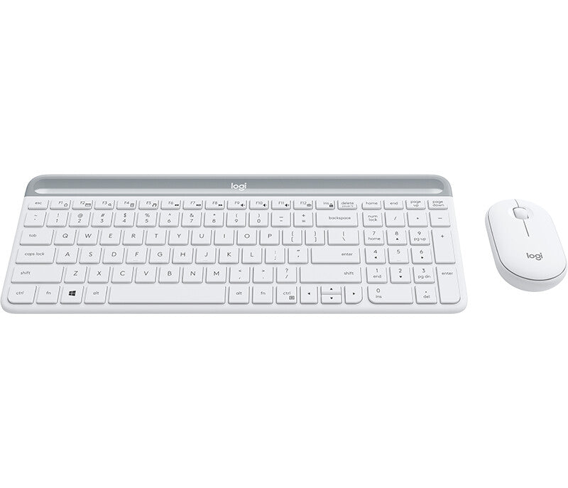 Logitech Slim MK470 tastatur Mus inkluderet Universel RF trådløst QWERTY US International Hvid