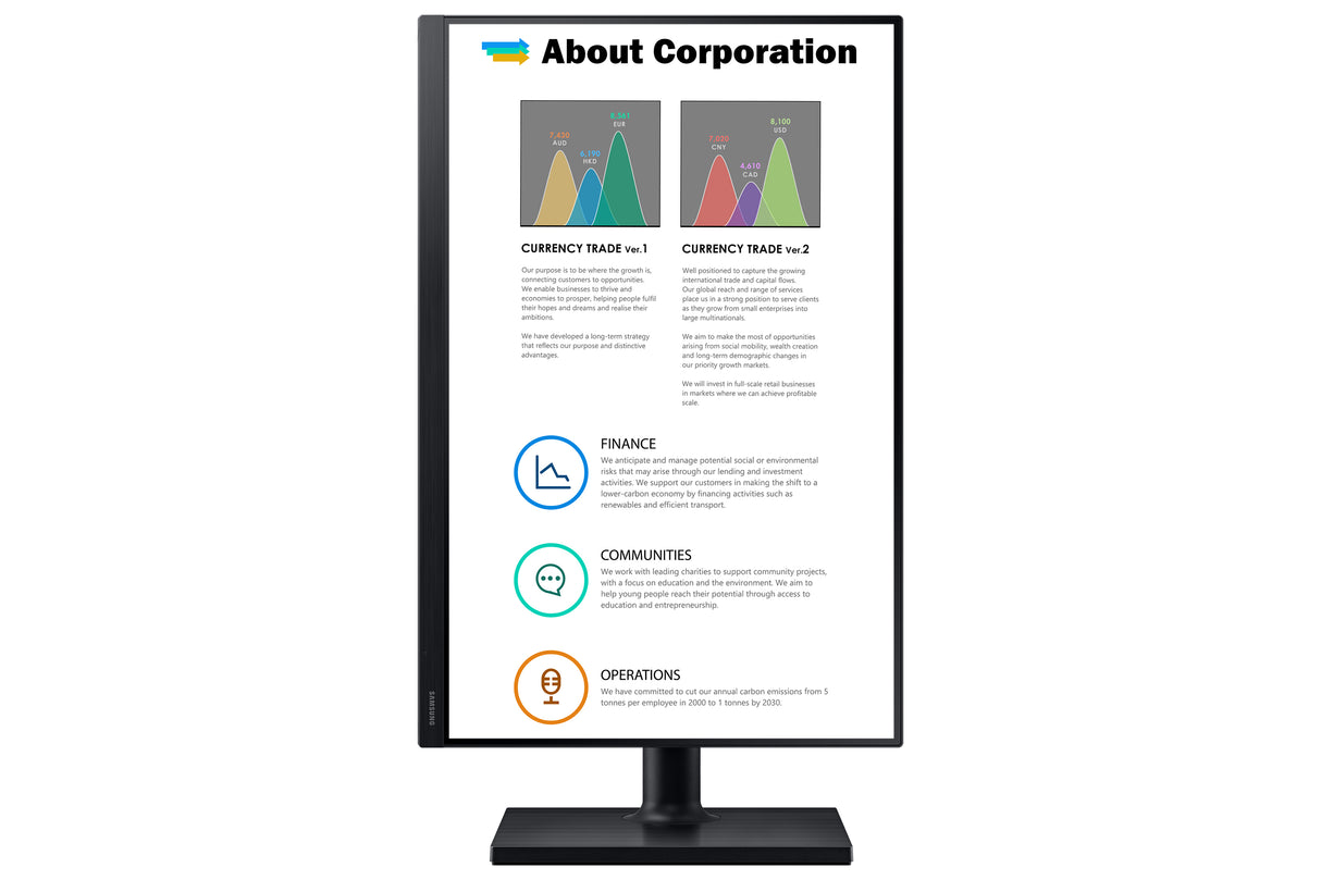 Samsung T45F computerskærm 61 cm (24") 1920 x 1200 pixel WUXGA LCD Sort