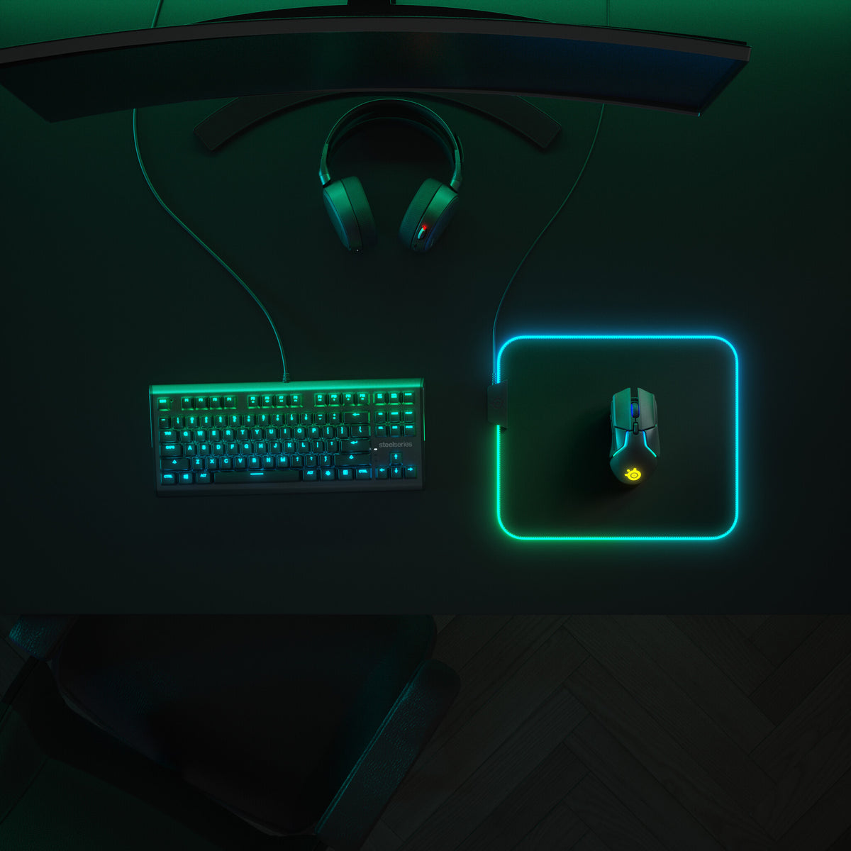 Steelseries QcK Prism Cloth Medium Gaming musemåtte Sort