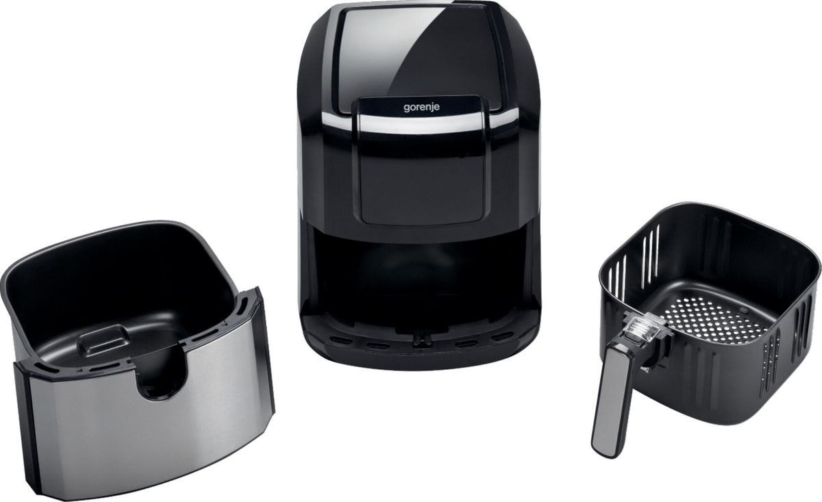 Gorenje AF1700DB Enkelt 5 L Indbygget 1700 W Varmluftsteger Sort, Metallic