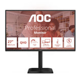 AOC E4 Q27E4CV computerskærm 68,6 cm (27") 2560 x 1440 pixel Quad HD LED Sort
