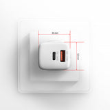 Axagon ACU-PQ20W oplader til mobil enhed Universel Hvid Vekselstrøm Hurtig opladning Indendørs