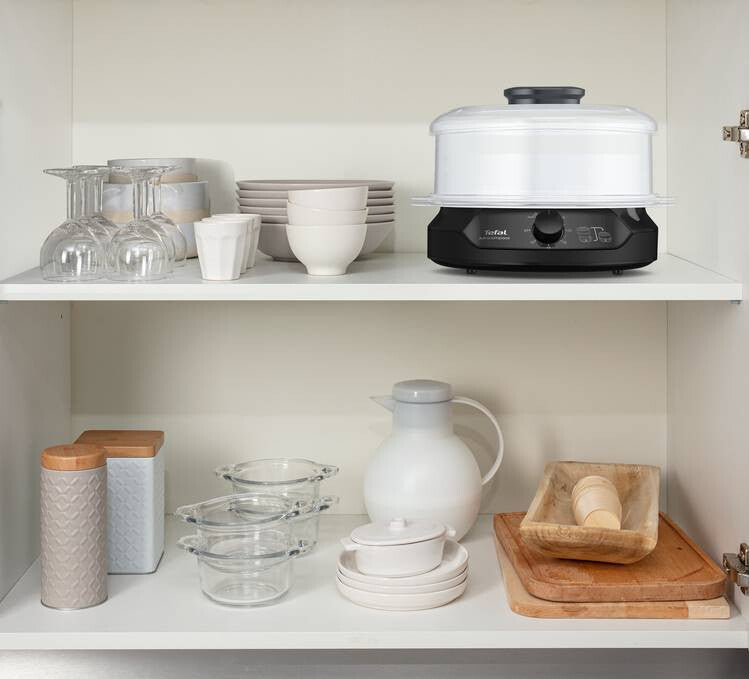 Tefal Minicompact VC139810 dampkoger 2 kurv(e) Fritstående 800 W Sort