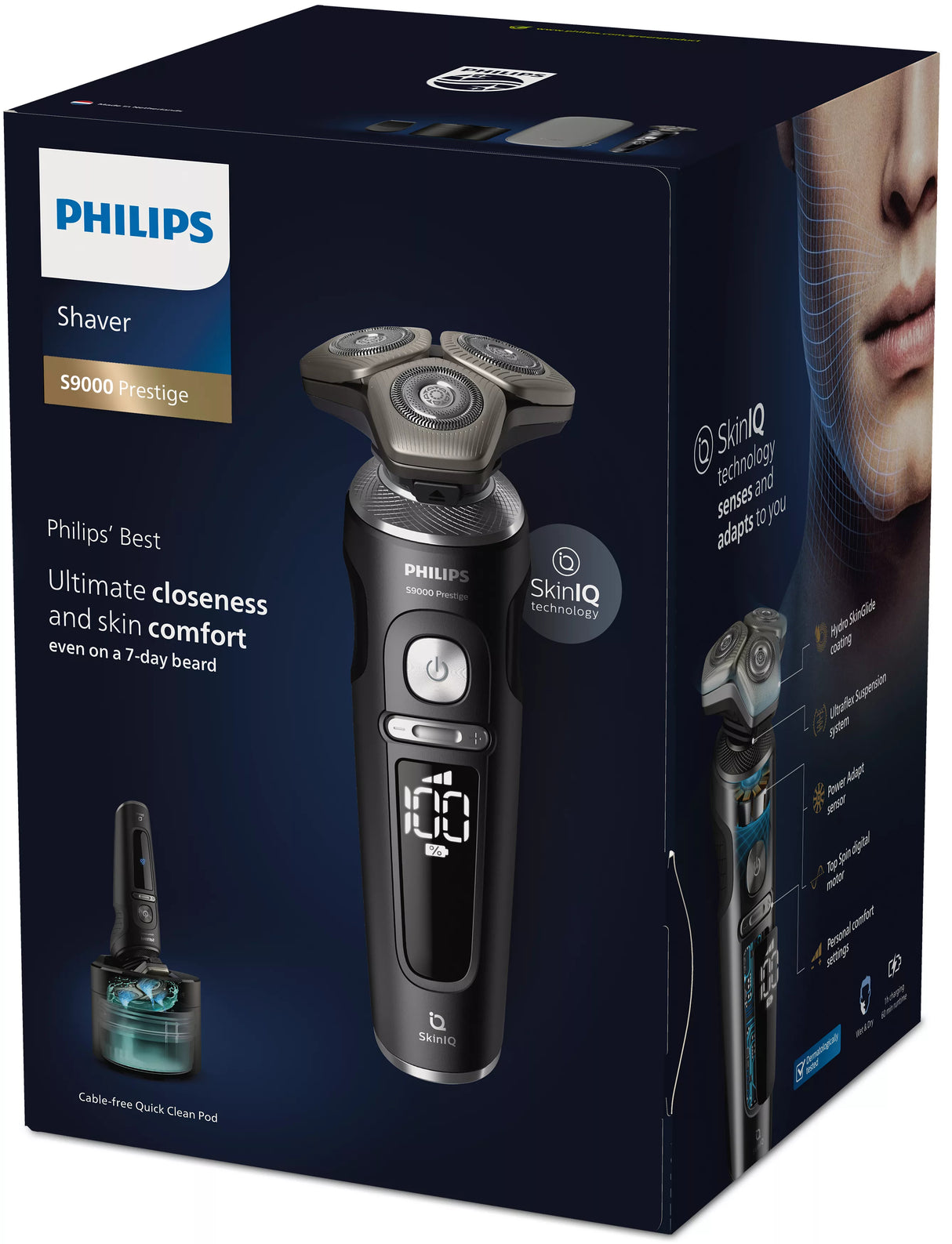 Philips S9000 Prestige SP9840 Barbermaskine Sort