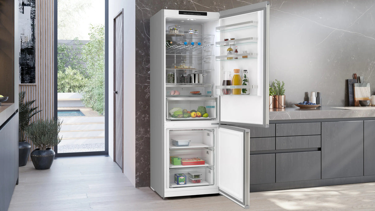 Siemens iQ300 KG49NVIDG køle-/fryseskab Fritstående 440 L Rustfrit stål