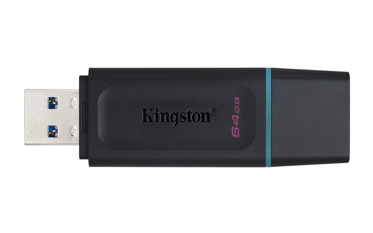 Kingston Technology DataTraveler Exodia USB 3.2 Flash-drev (sort + turkis) - 2 stk