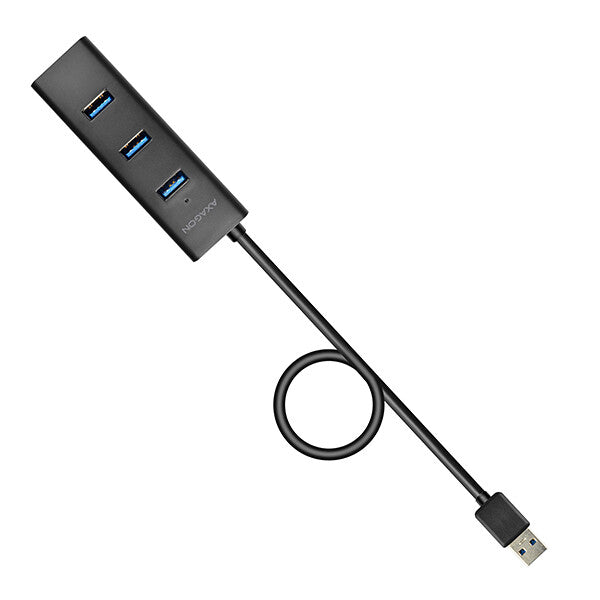Axagon HUE-S2BL interface hub USB 3.2 Gen 1 (3.1 Gen 1) Type-A 5000 Mbit/s Sort