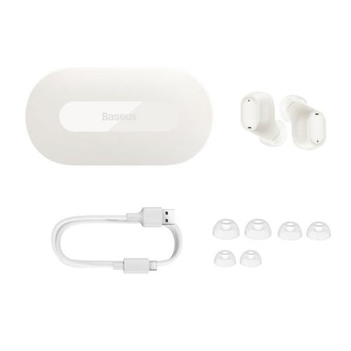 Baseus høretelefon Bluetooth Bowie EZ10 BT 5.3, TWS, Hvid EU