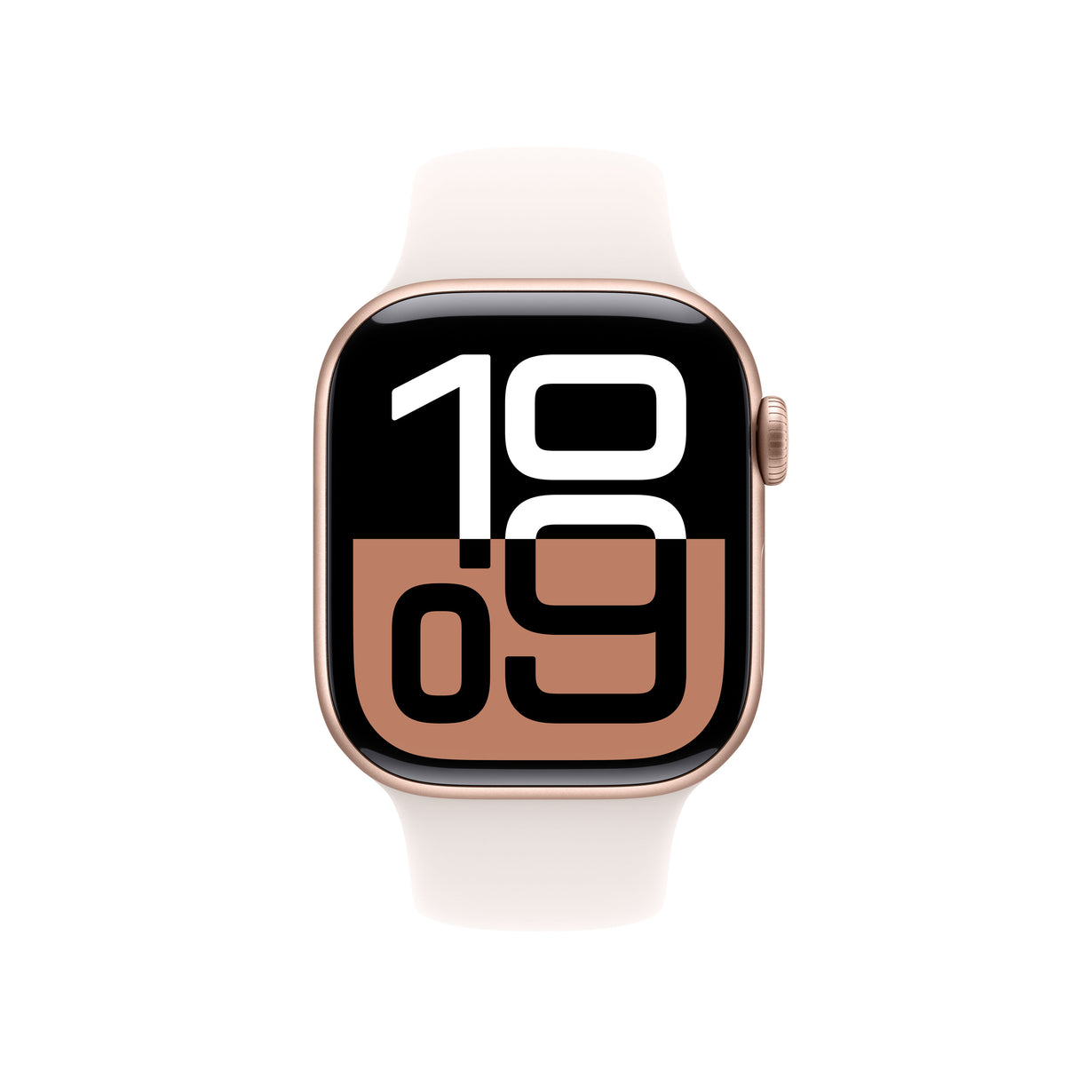 Apple Watch Series 10 GPS 42mm Rose Gold Aluminium Case with Light Blush Sport Band - M/L