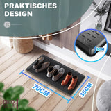 DECOBELLA 1 stk. skoafløb | Skobakke grå | 70x35x3 cm skobakke