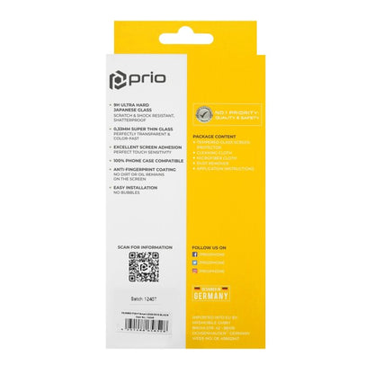 prio 3D Tempered Glass Screen Protector for Huawei P Smart 2020/2019 black