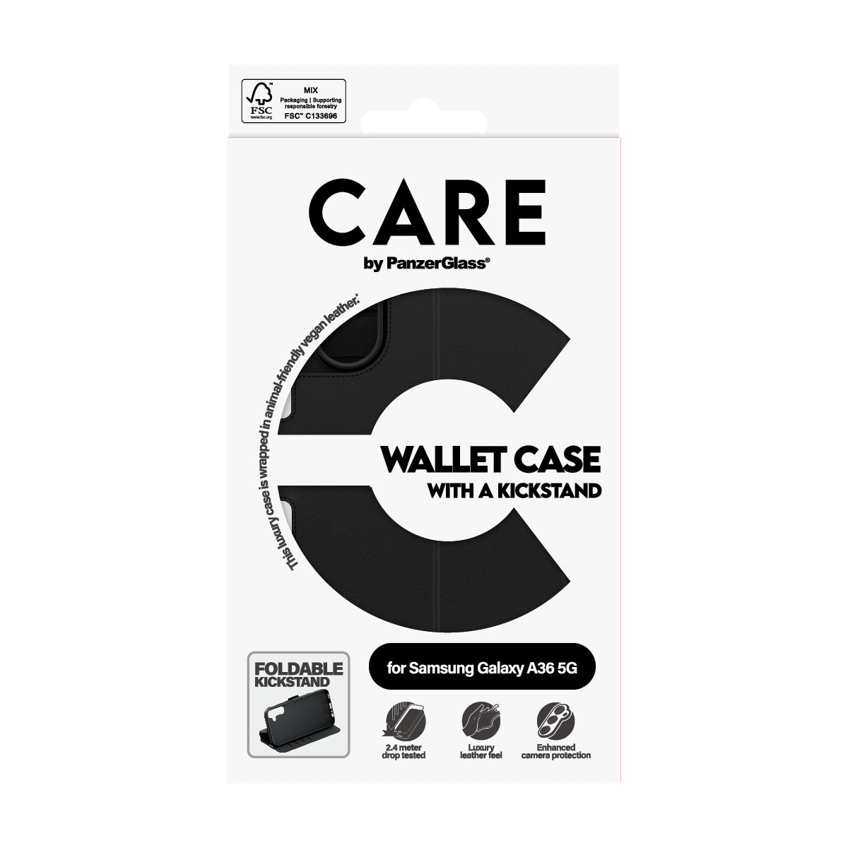 CARE by PanzerGlass Feature Wallet Case w. Kickstand Samsung Galaxy A36 5G