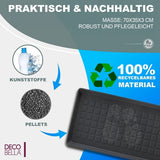 DECOBELLA 1 stk. skoafløb | Skobakke grå | 70x35x3 cm skobakke