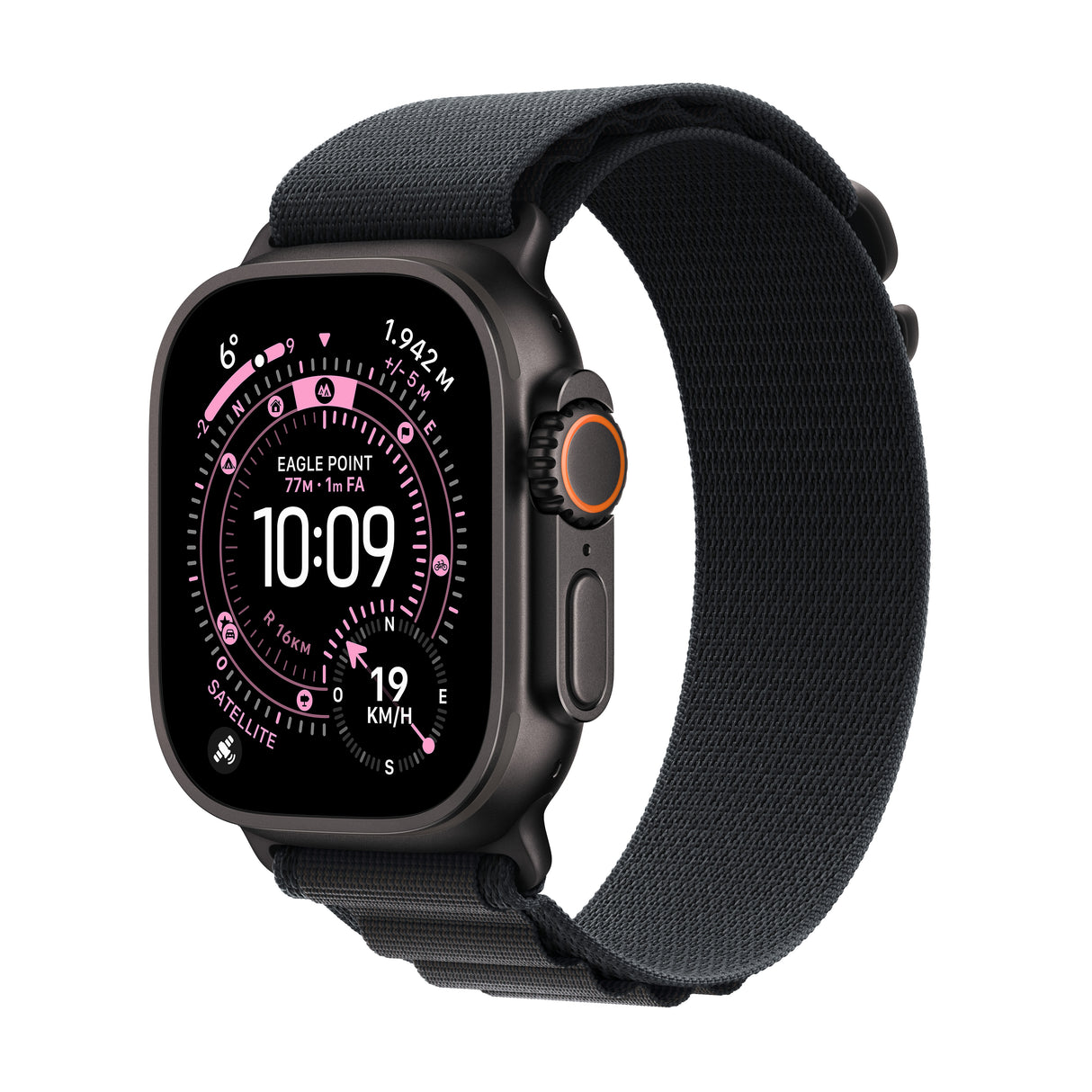 *Apple Watch Ultra 3 GPS + Cellular 49mm Black Titanium Case with Black Alpine Loop - Small