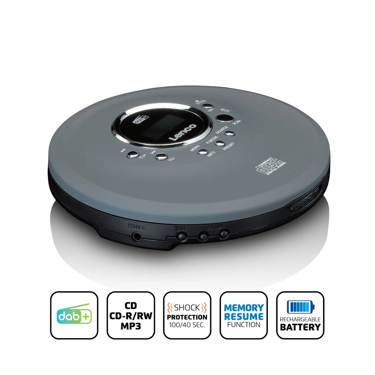 Lenco CD-400 Discman med DAB+