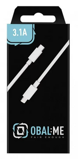 OBAL:ME Fast Charge USB-C/Lightning Cable 1m - White