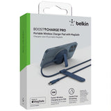 Belkin - BoostCharge Pro MagSafe 15W - Bærbar trådløs oplader - Sort WIA004BTBK