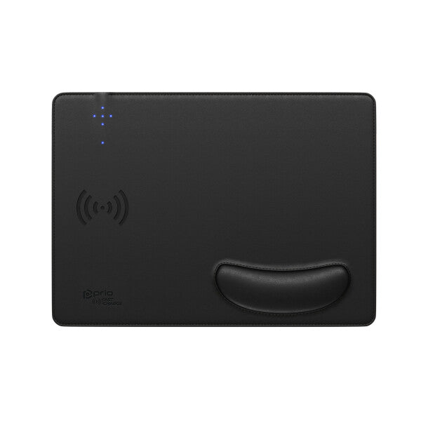 prio Hurtig trådløs opladningsmusemåtte 15W (USB C) sort