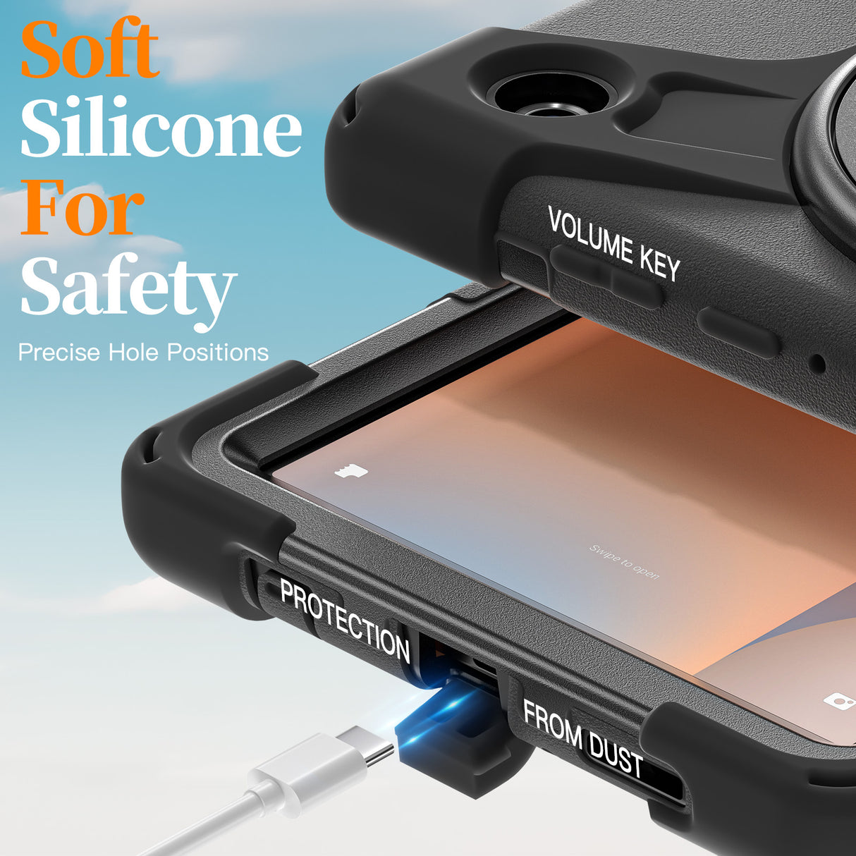 DK Protective Cover incl. handle & Strap without front screen, cover for Samsung Tab A11