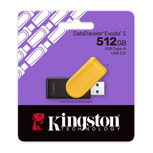 Kingston Pendrive 512GB DataTraveler Exodia S USB 3.2 sort/ orange EU (DTXS/512GB)