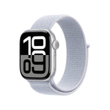 Apple Watch Series 10 GPS 42mm Silver Aluminium Case with Blue Cloud Sport Loop